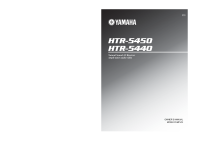 Yamaha HTR-5450 - Owners Manual 